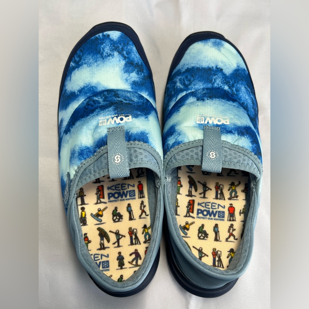 NWOT KEEN Men's Size 10 Whyser Lightweight Crushback Slip on Shoes blue/black - Picture 4 of 11
